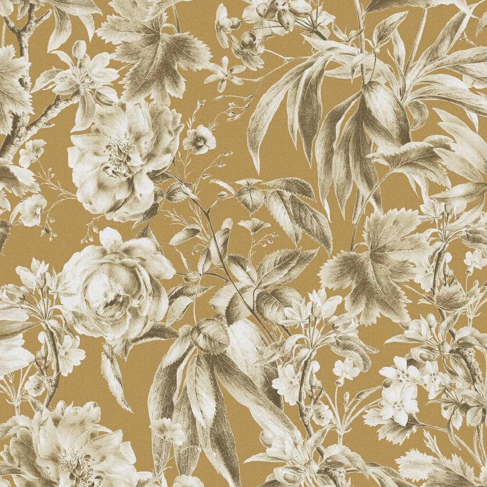 Graham & Brown Arcane Garden Ochre Wallpaper