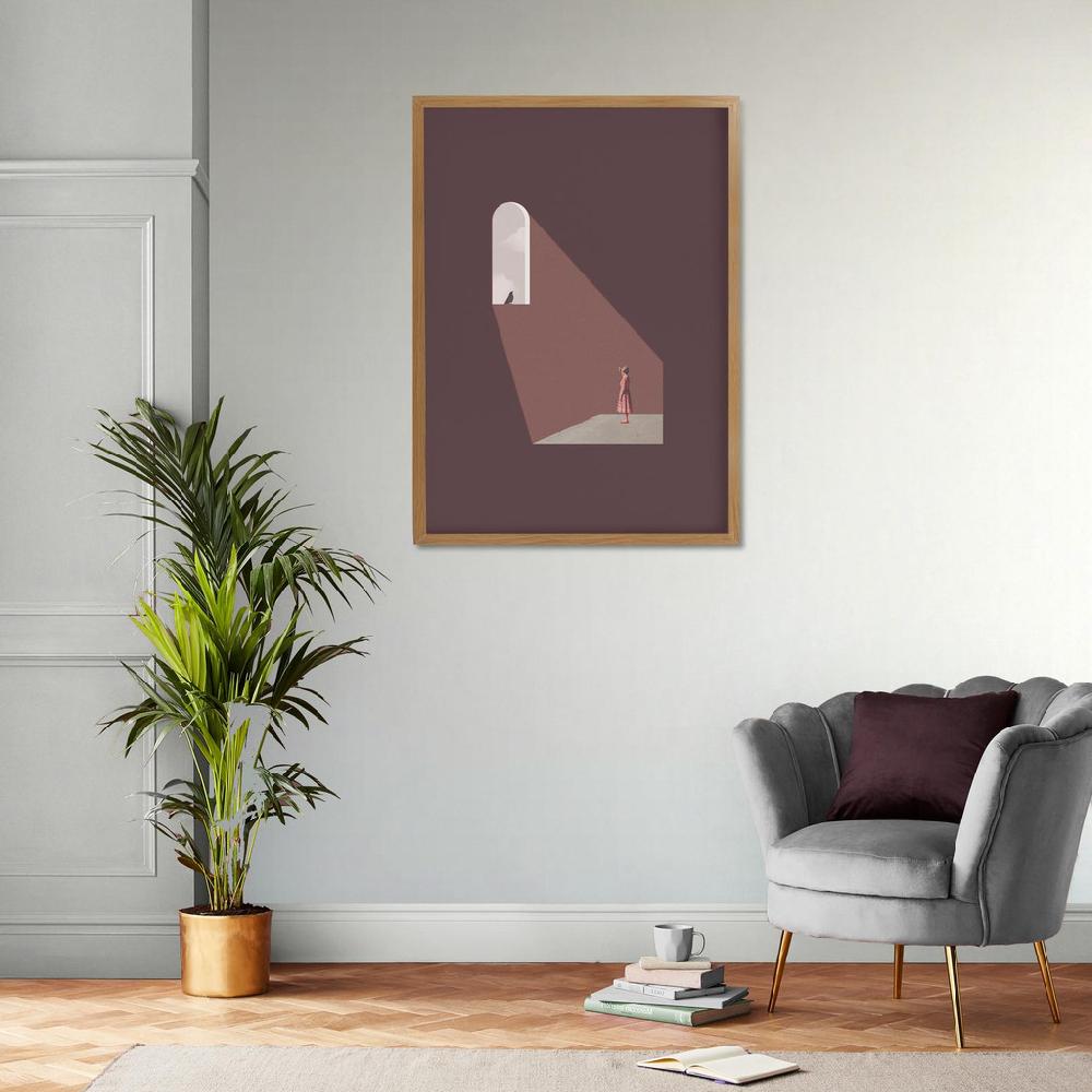 Graham & Brown Arched Perspectives Brown Wall Art