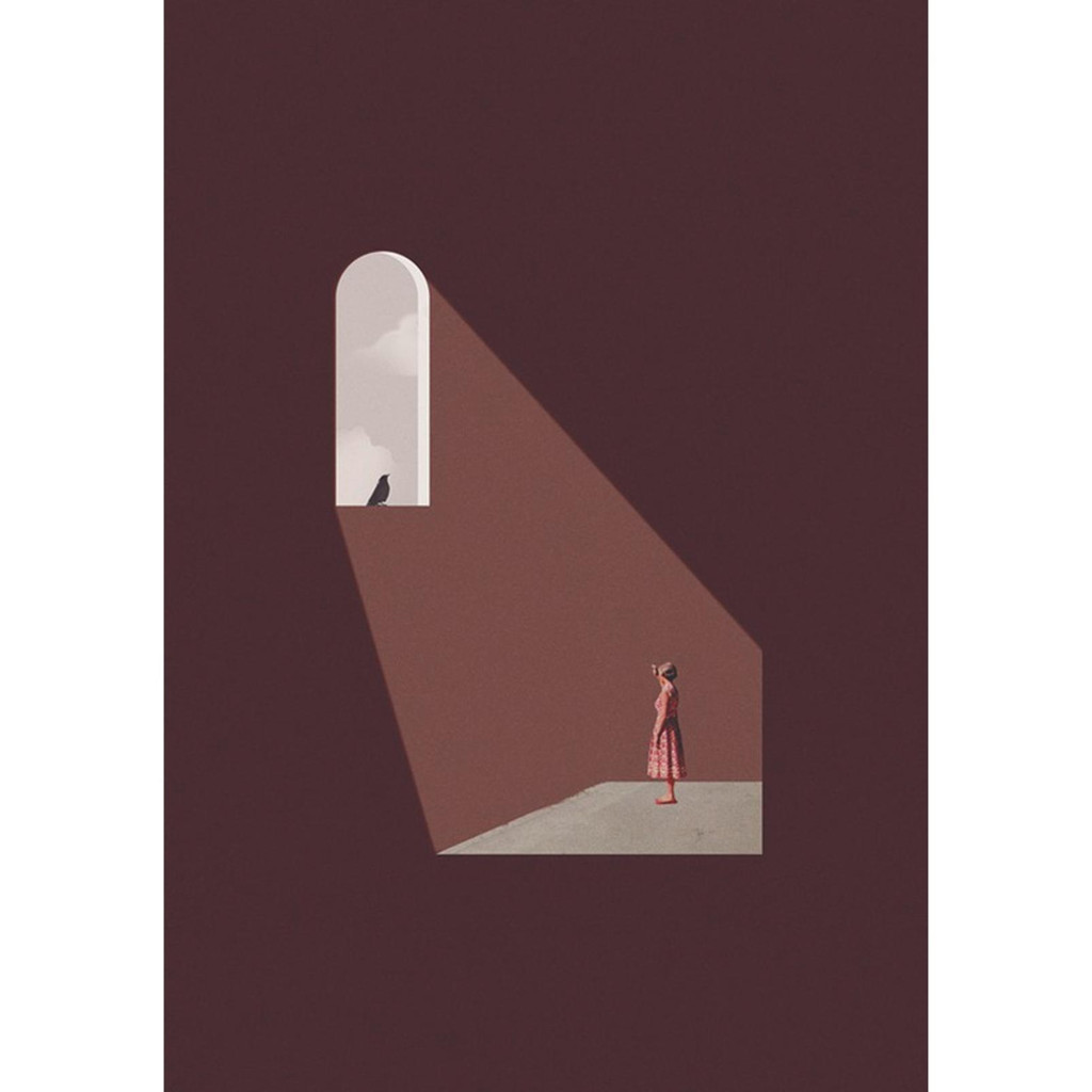 graham & brown Arched Perspectives Brown Wall Art