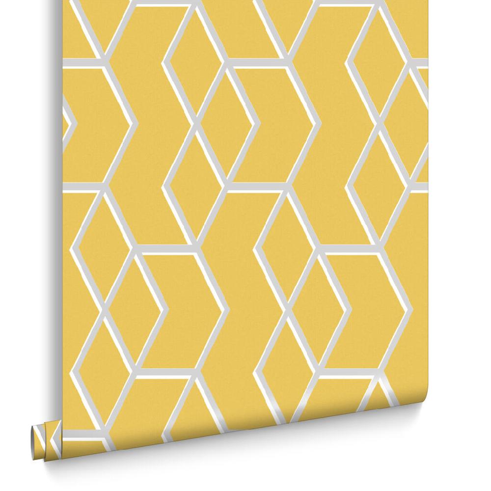 Graham & Brown Archetype Yellow & Silver Wallpaper