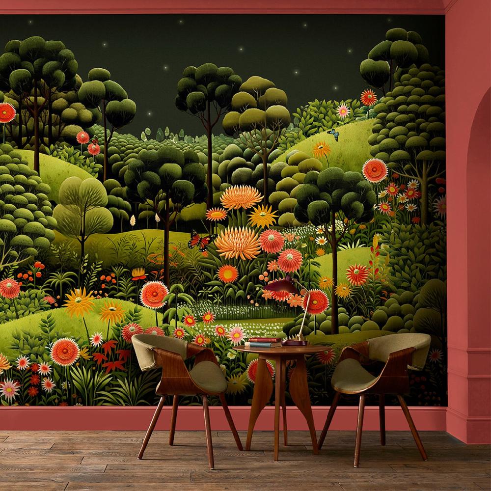 graham & brown Arley Garden Dusk Bespoke Mural