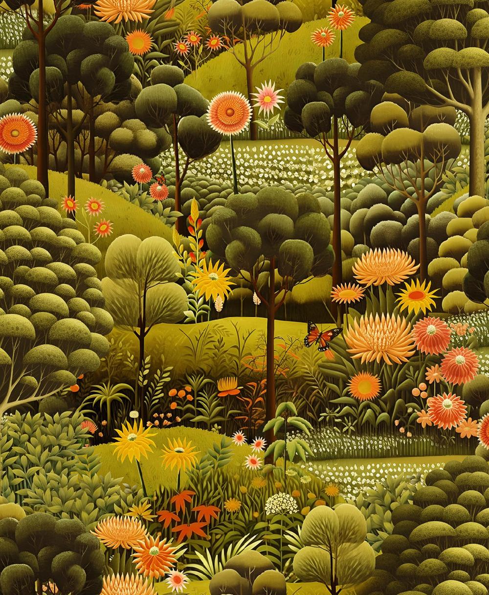 Graham & Brown Arley Garden Dusk Wallpaper