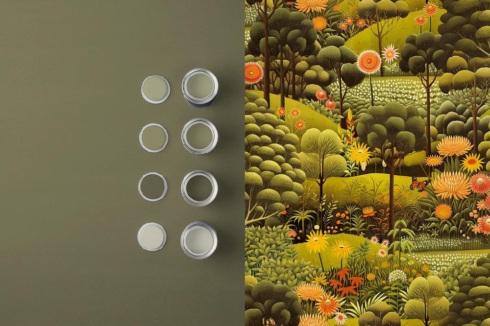 Graham & Brown Arley Garden Dusk Wallpaper