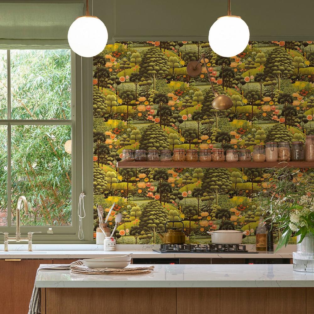 graham & brown Arley Garden Dusk Wallpaper