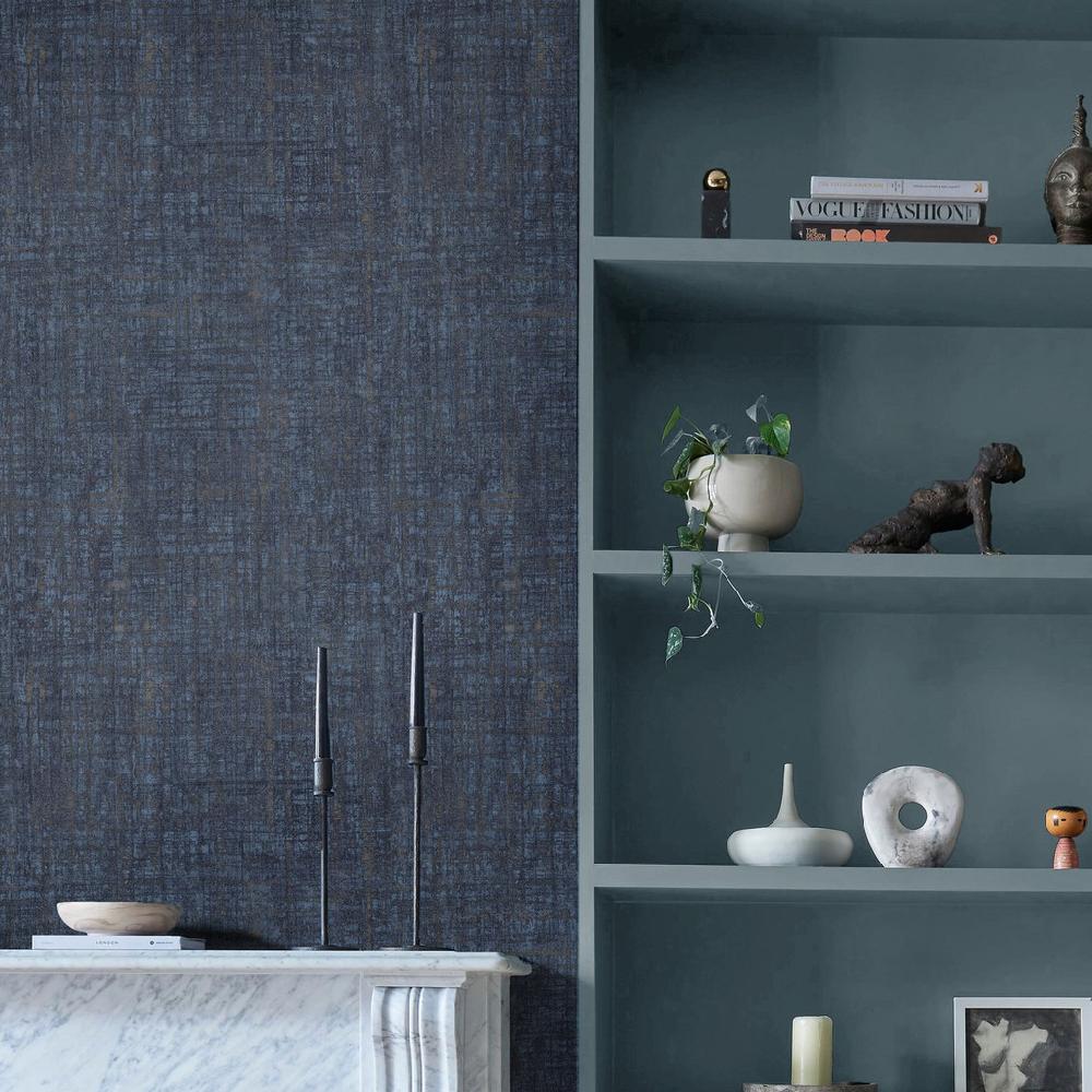 graham & brown Armando Navy Wallpaper