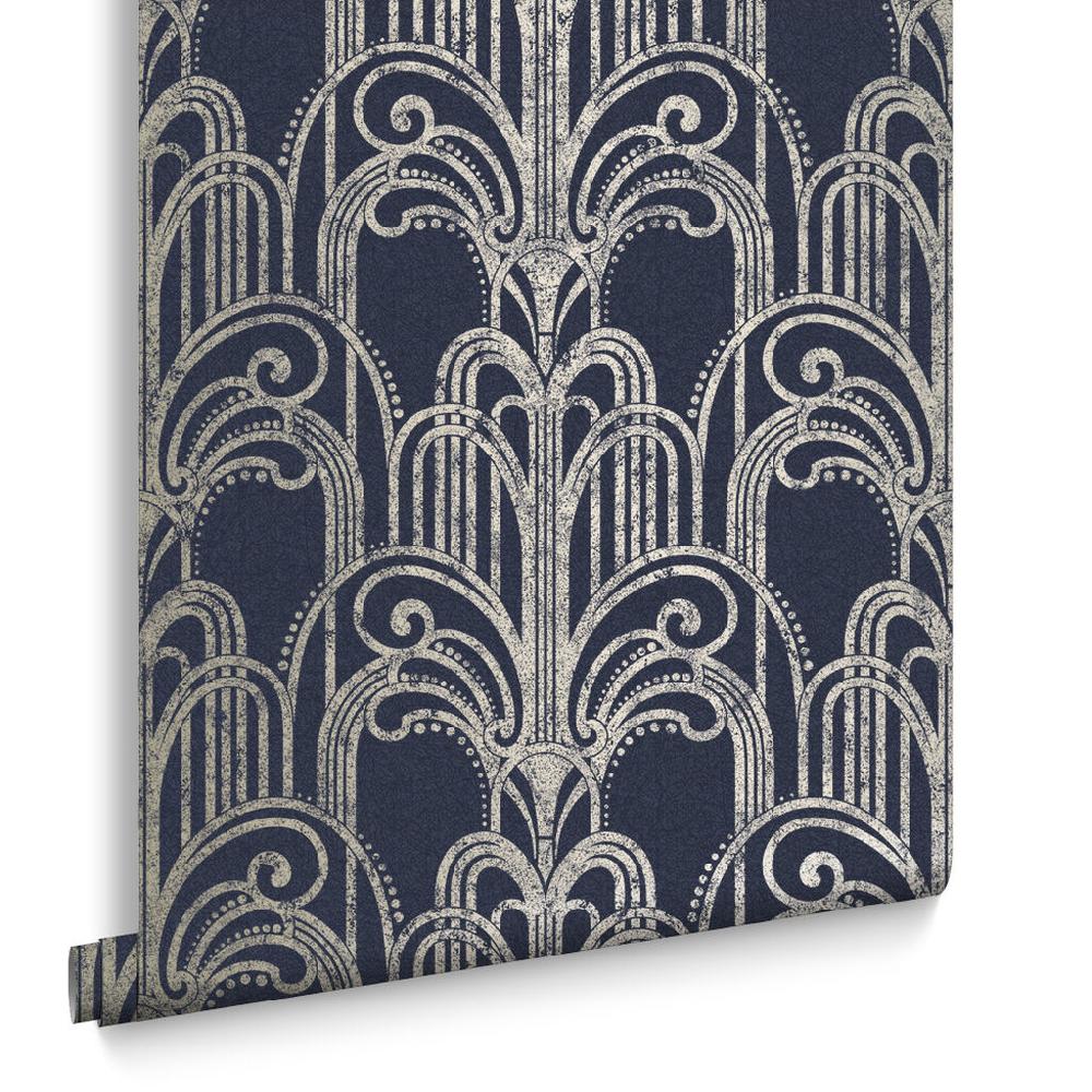 Graham & Brown Art Deco Midnight Wallpaper