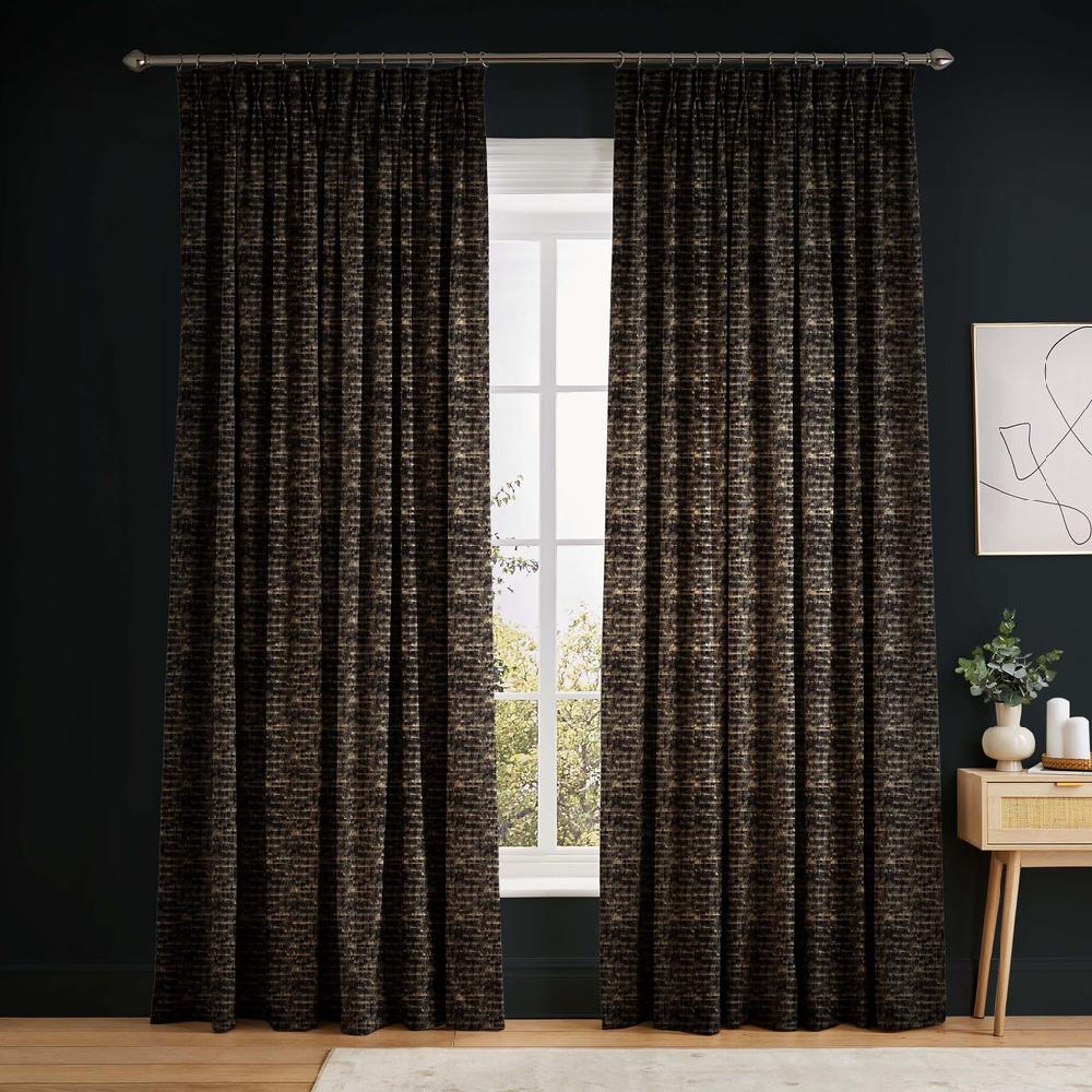 graham & brown Aurora Charcoal Curtains