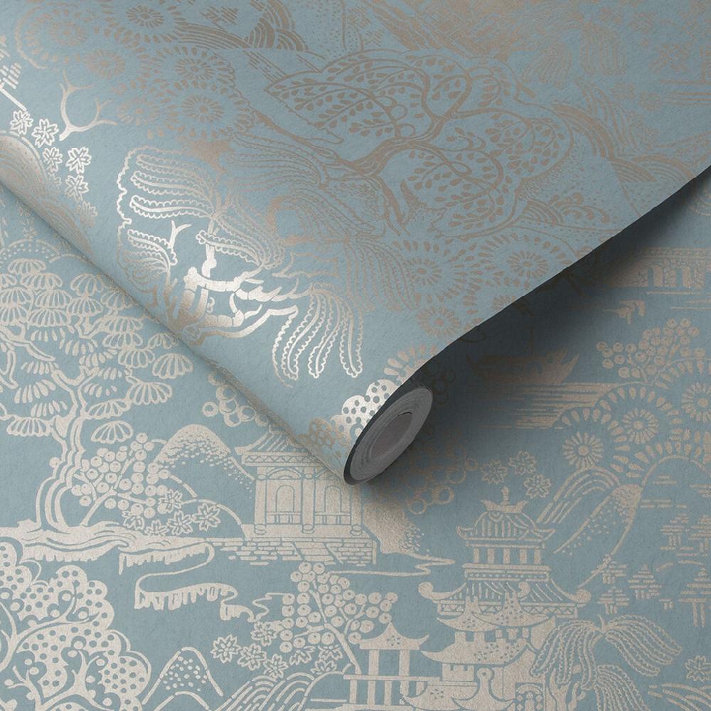 Graham & Brown Basuto Duck Egg Wallpaper