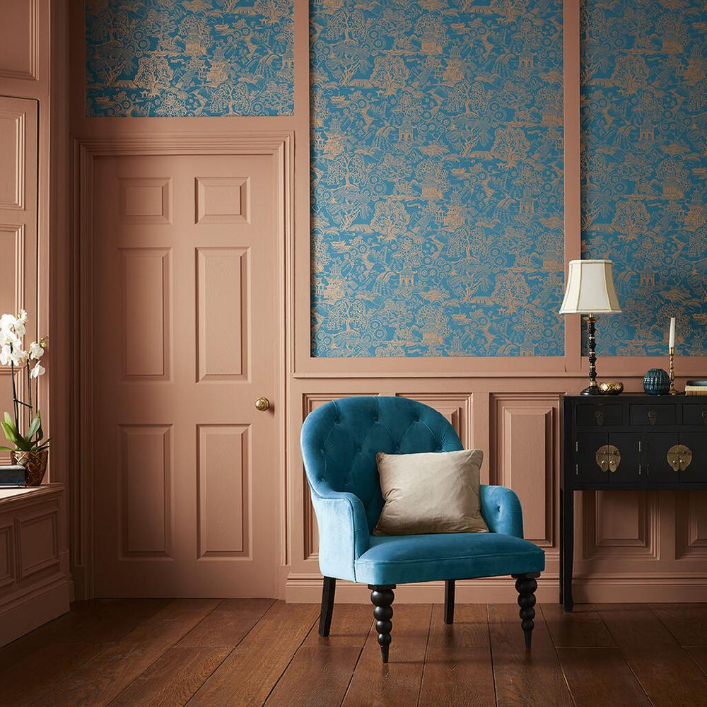 graham & brown Basuto Teal Wallpaper