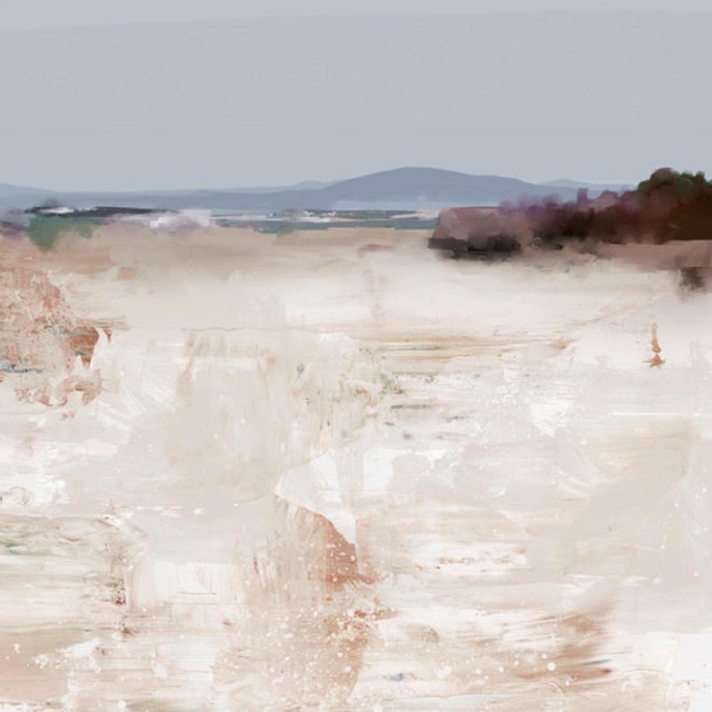 graham & brown Blurred Beach Neutral Wall Art