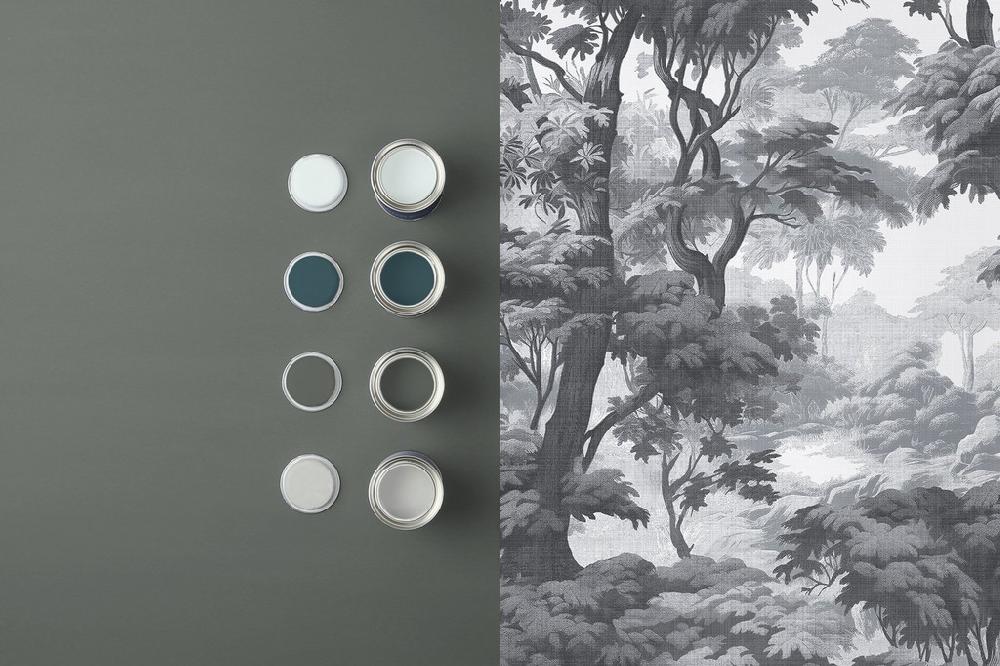 Graham & Brown Bobart's Garden Monochrome Wallpaper