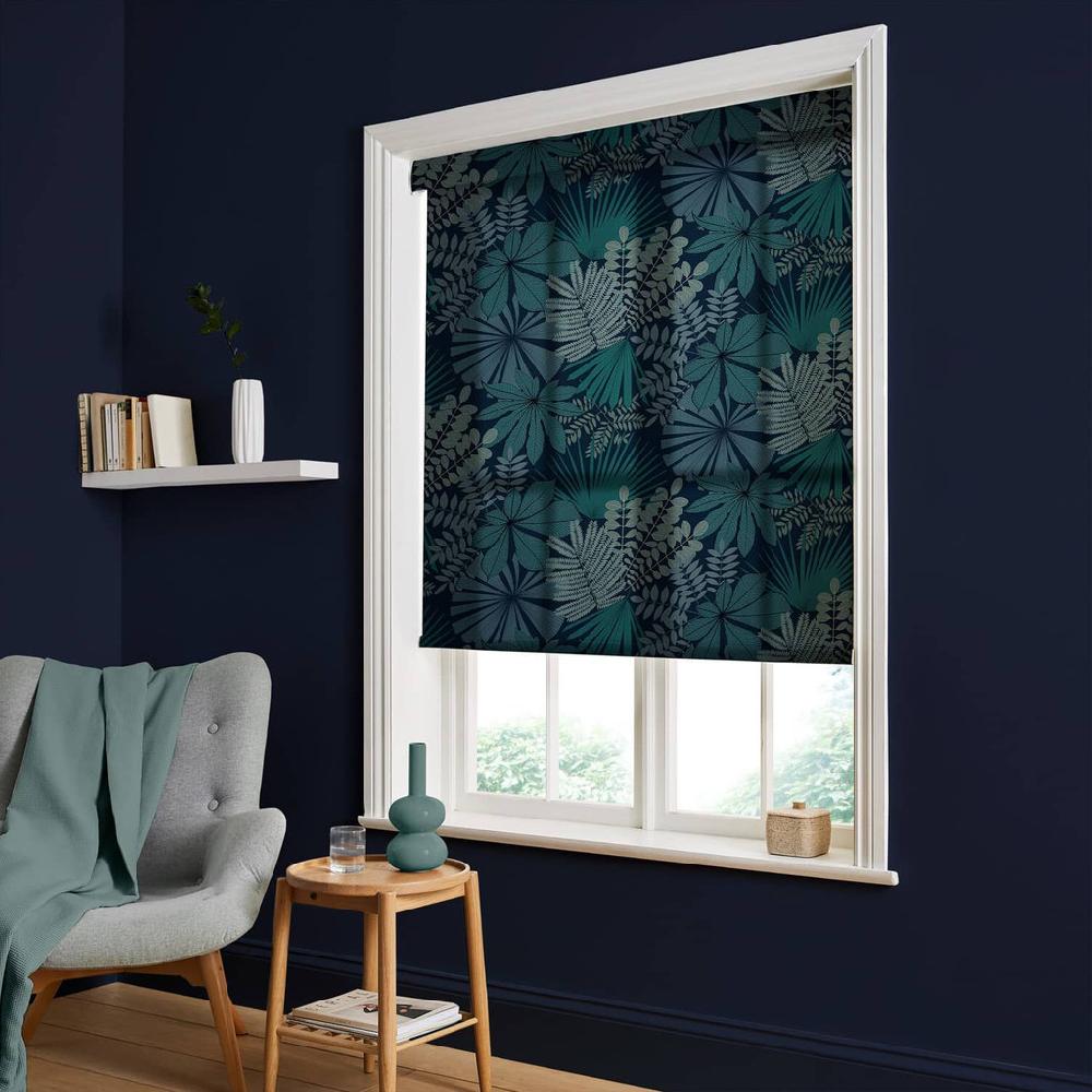 graham & brown Bohemia Teal Roller Shade