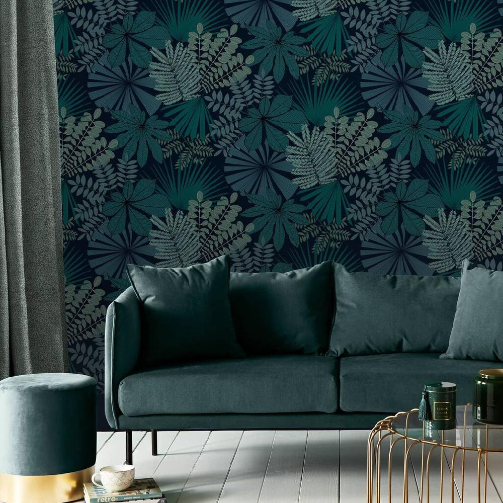 graham & brown Bohemia Teal Wallpaper