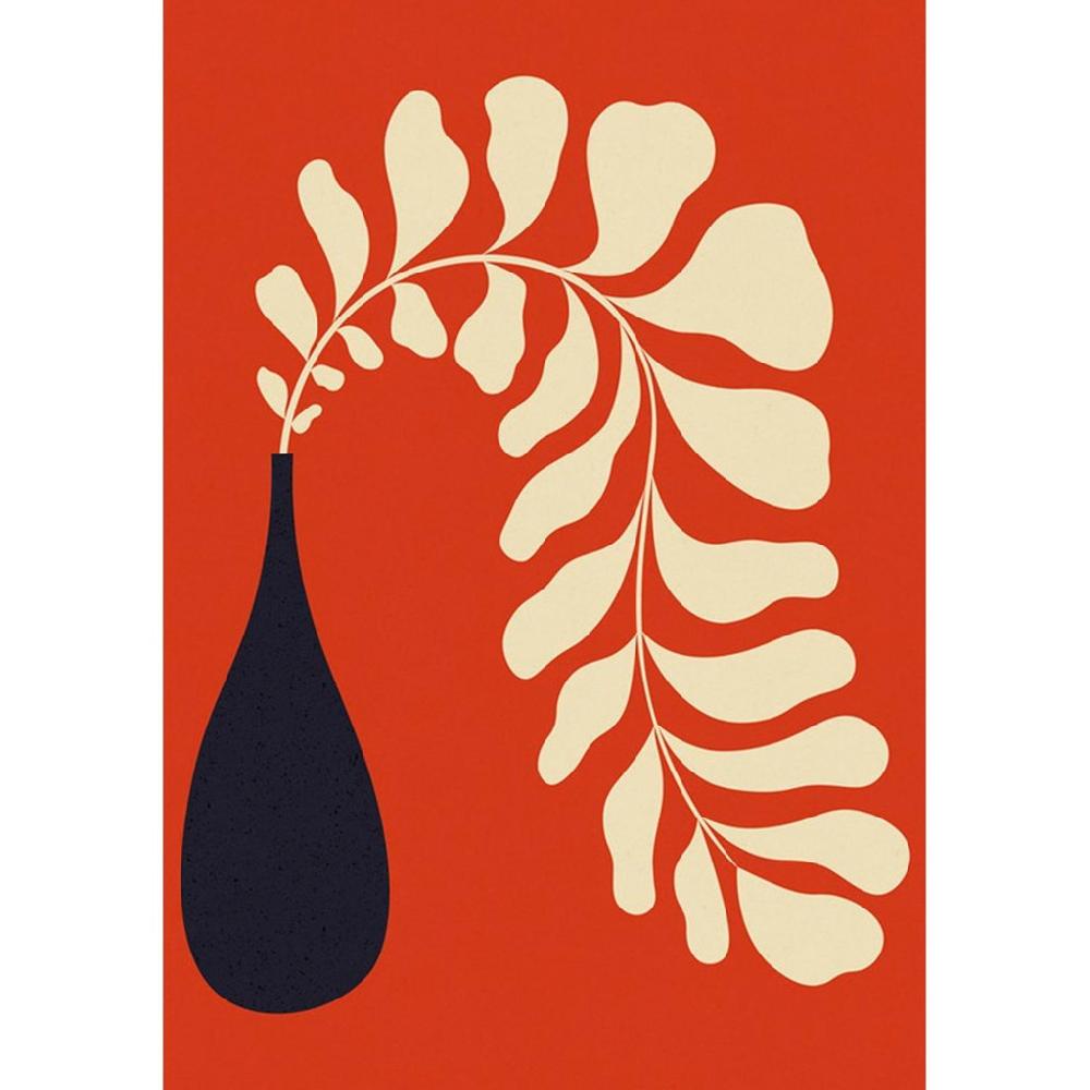 graham & brown Bold Abstract Flowers I Red Wall Art