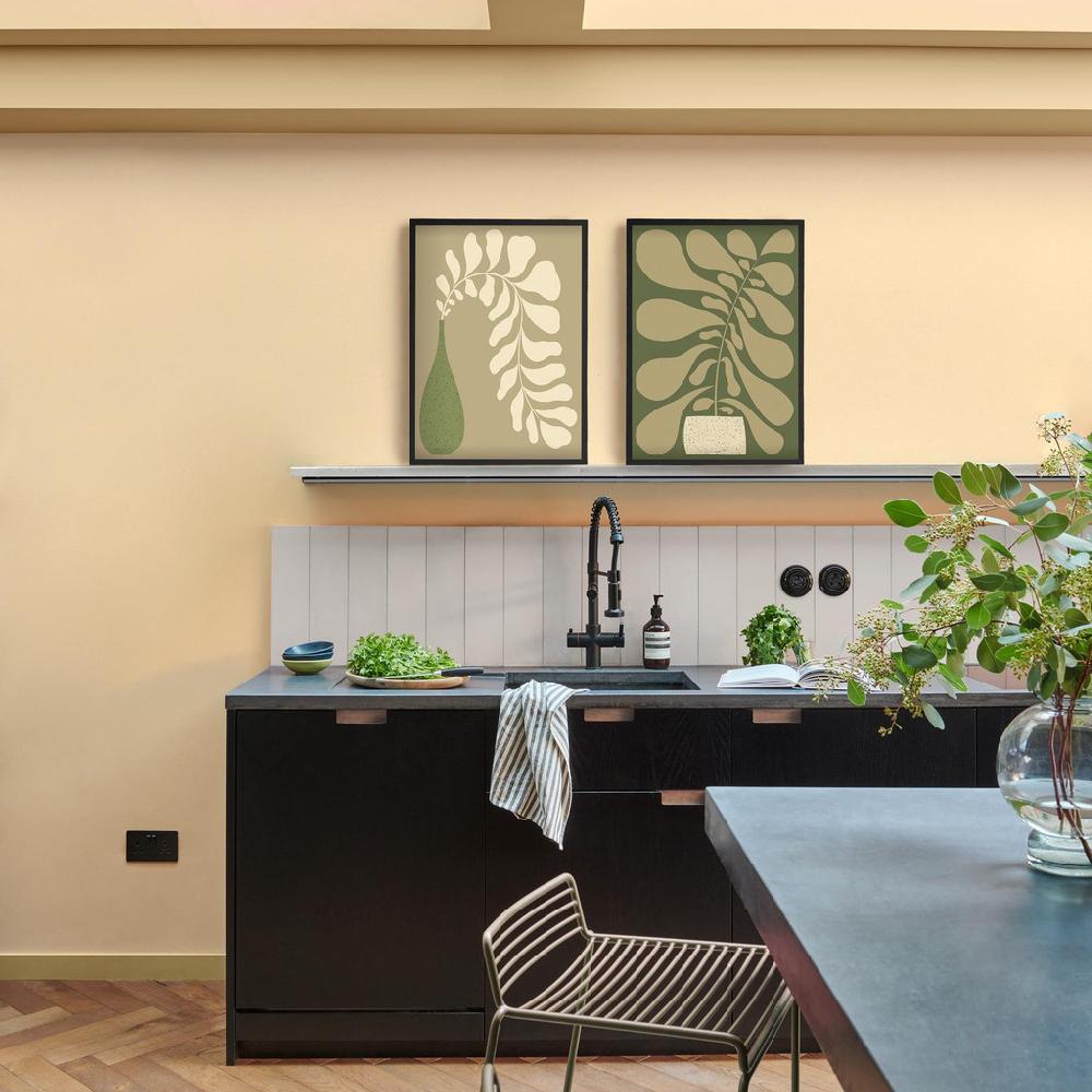 Graham & Brown Bold Abstract Flowers I Sage Wall Art