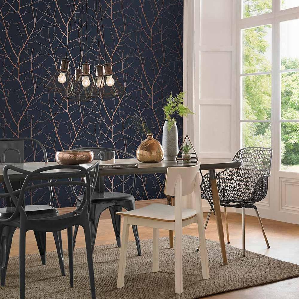 graham & brown Boreas Midnight Wallpaper