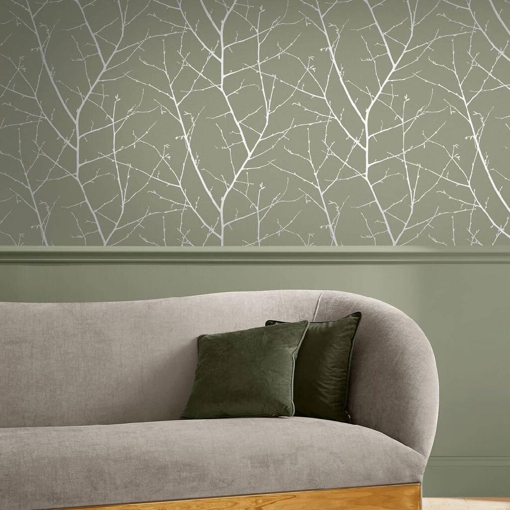 graham & brown Boreas Sage Wallpaper