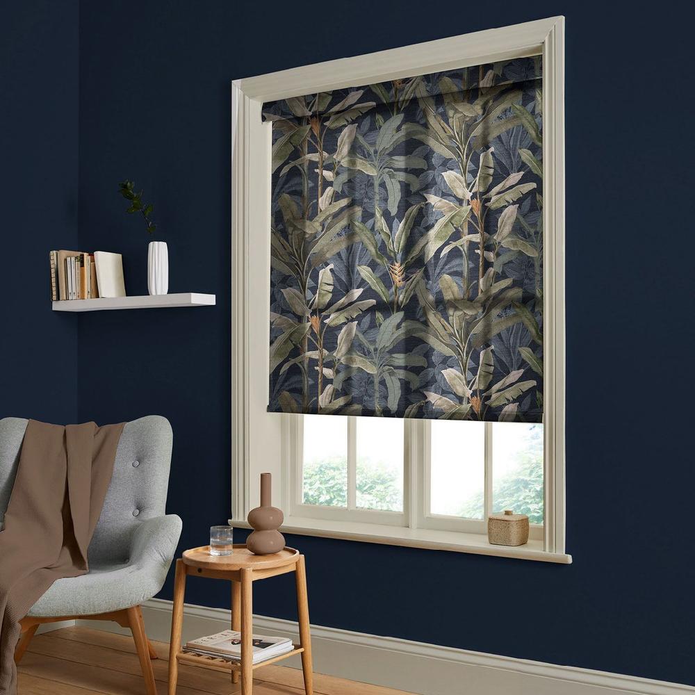 graham & brown Borneo Midnight Roller Shade