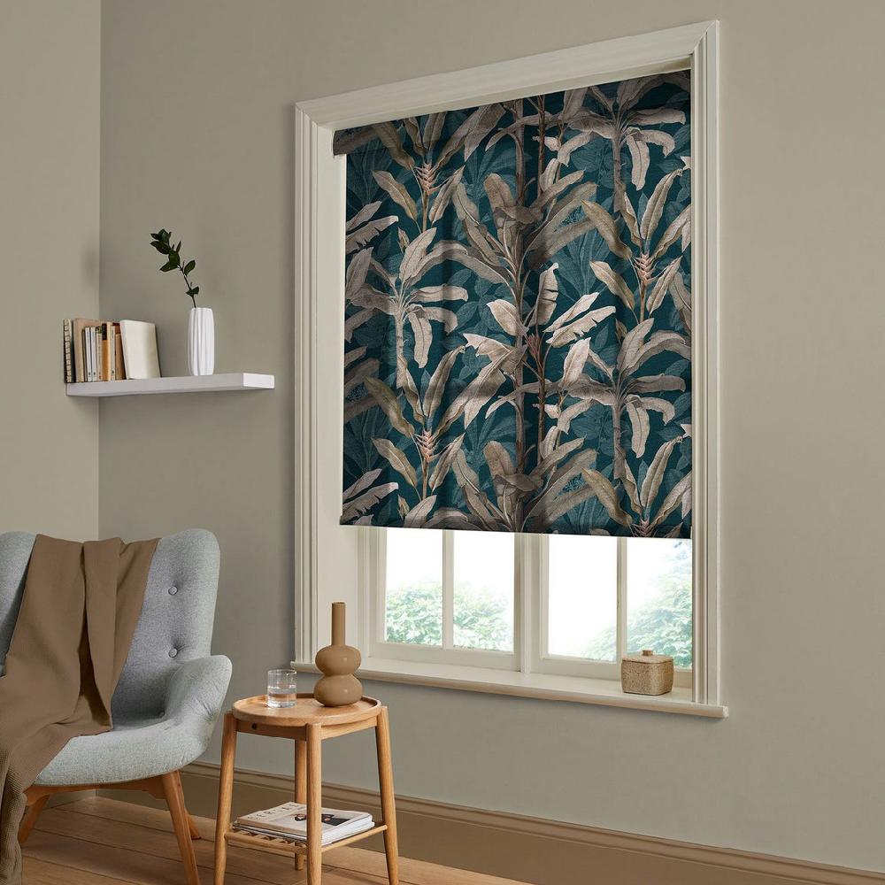 graham & brown Borneo Teal Roller Shade