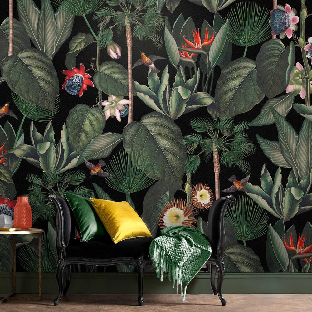 graham & brown Botanique Jungle Night Bespoke Mural