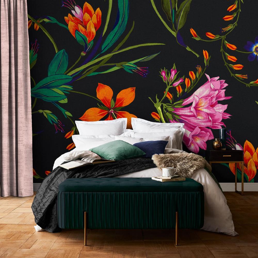 graham & brown Botanists Scroll Night Mural