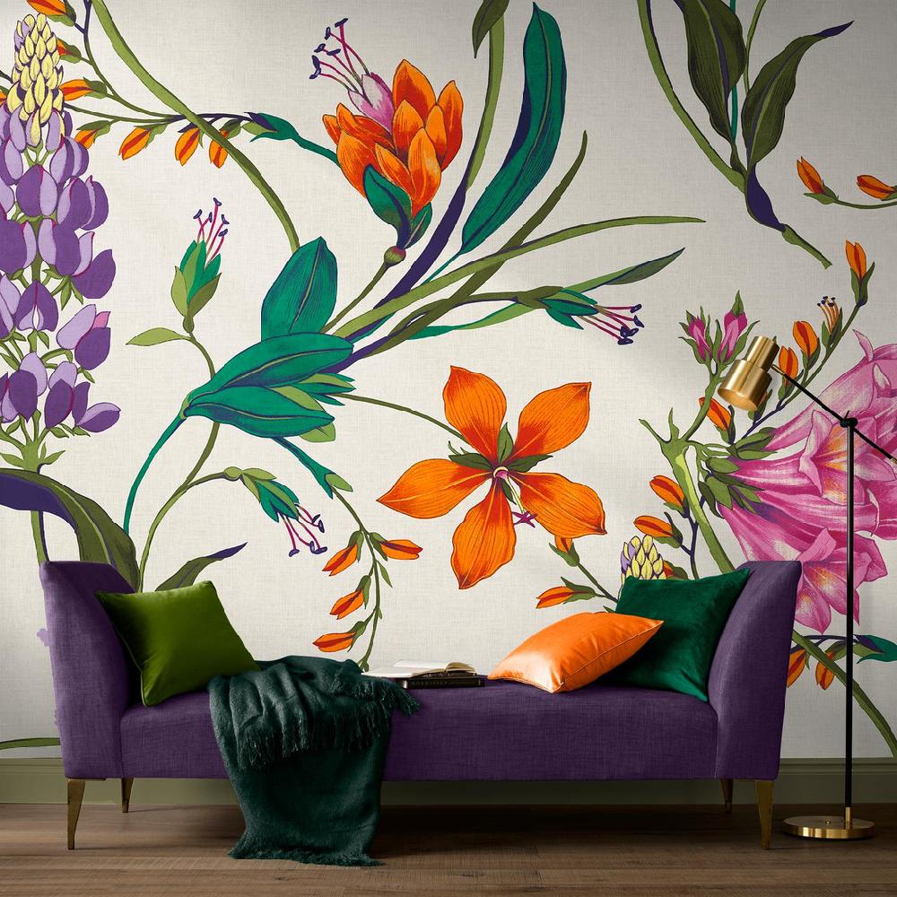 Graham & Brown Botanists Scroll Vivant Mural