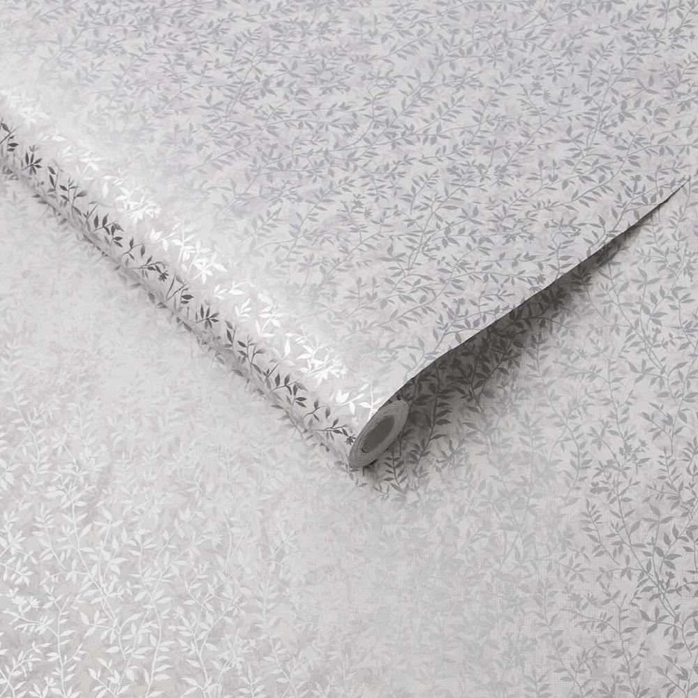 Graham & Brown Botany Silver Wallpaper