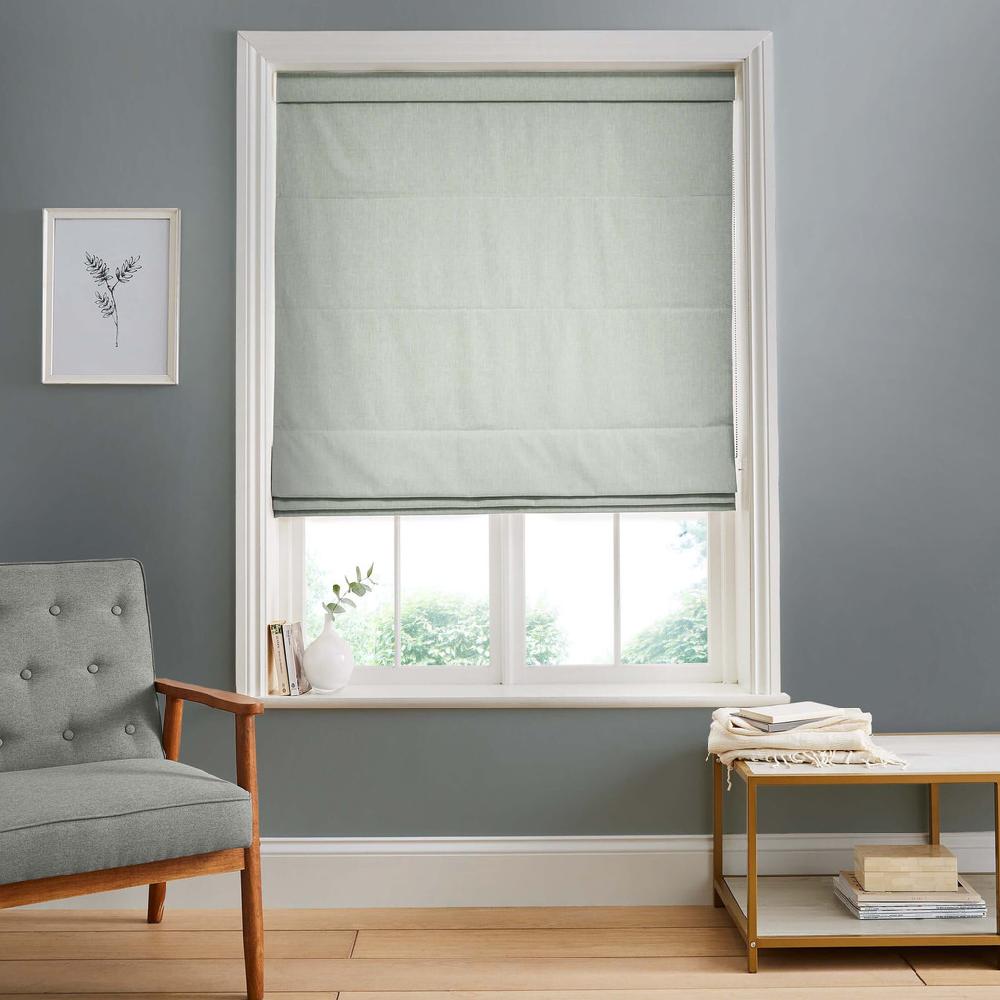 graham & brown Campanile Cool Gray Roman Shade