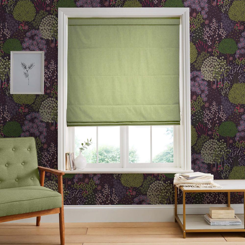 graham & brown Campanile Dusky Green Roman Shade