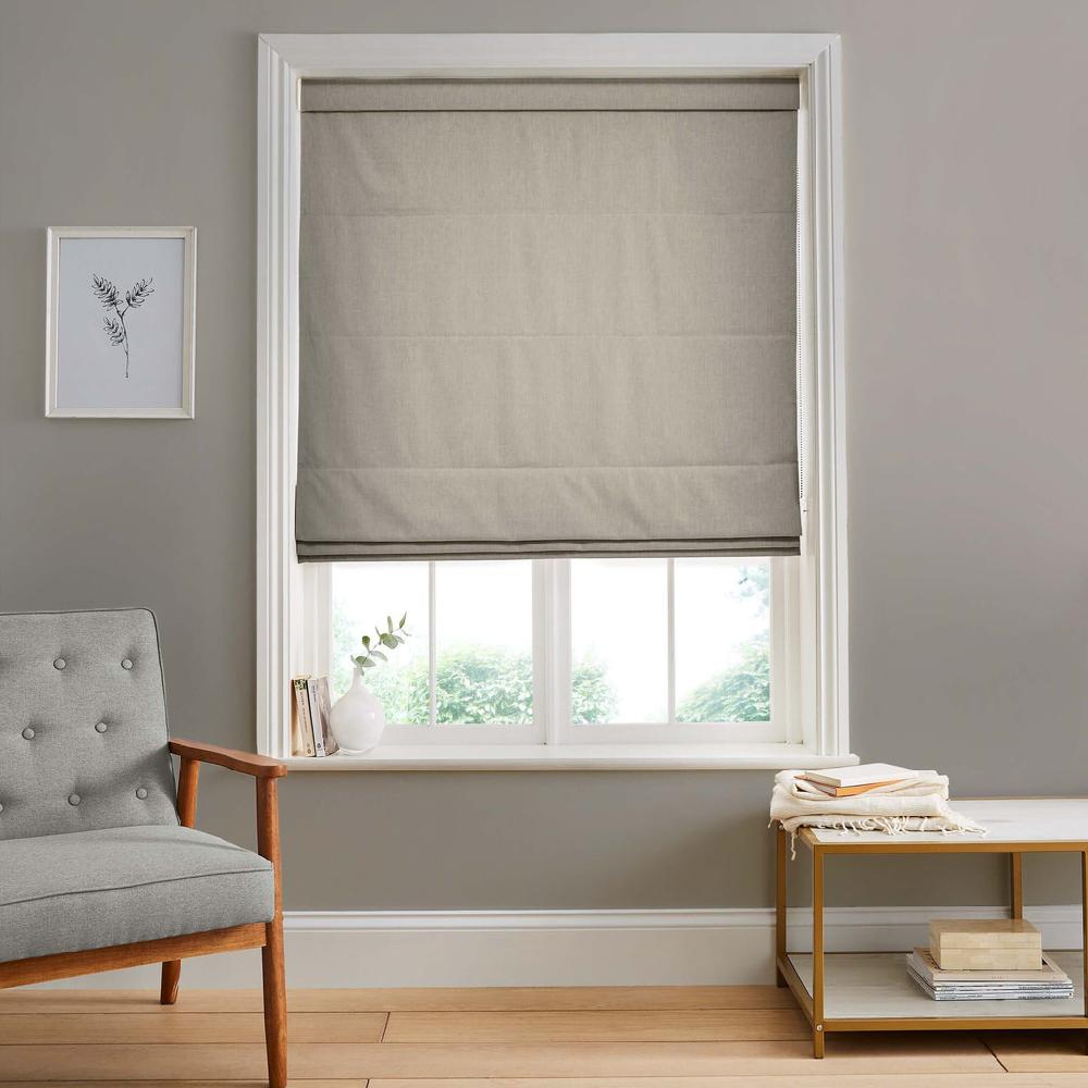 graham & brown Campanile Mink Roman Shade