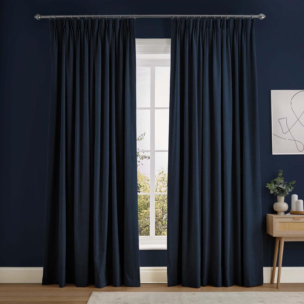 graham & brown Campanile Navy Curtains