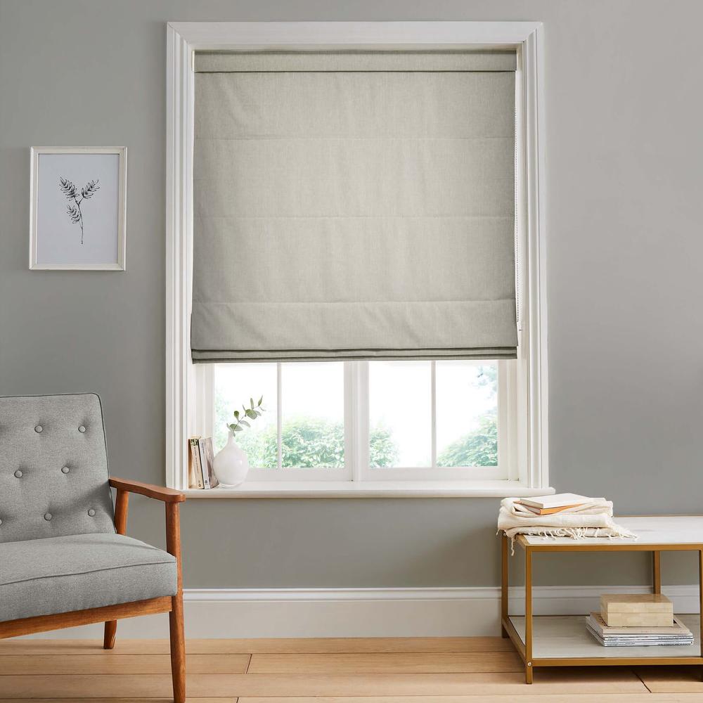 graham & brown Campanile Soft Gray Roman Shade