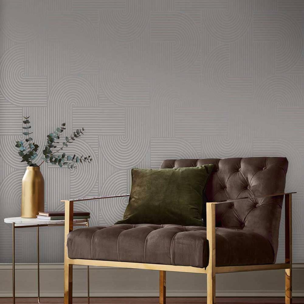 graham & brown Centra Taupe Wallpaper