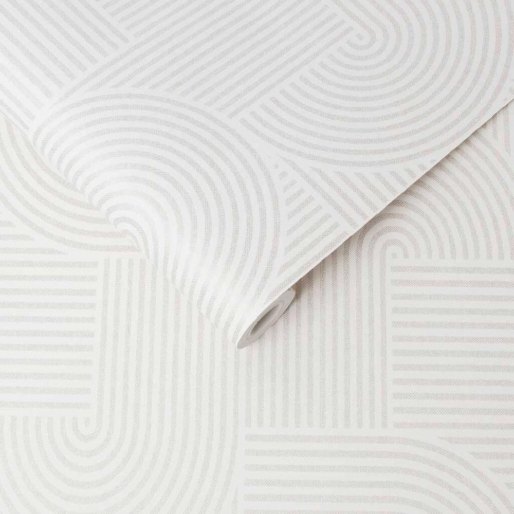Graham & Brown Centra White Wallpaper
