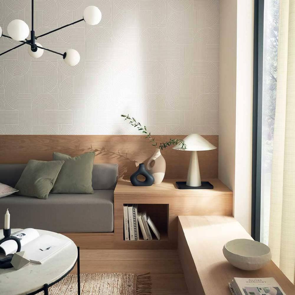 graham & brown Centra White Wallpaper