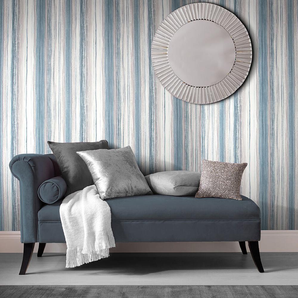 graham & brown Chelsea Stripe Night Sky Wallpaper