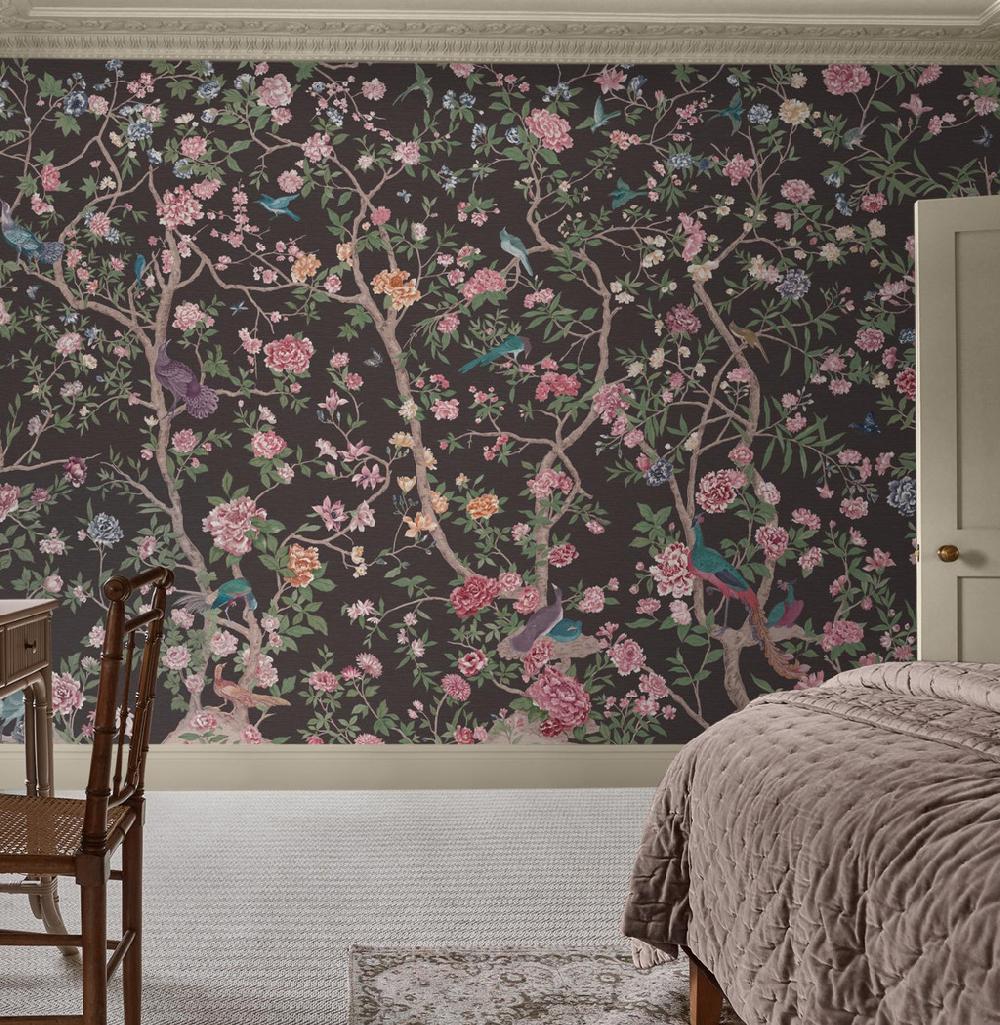 Graham & Brown Chinoiserie Charcoal Mural