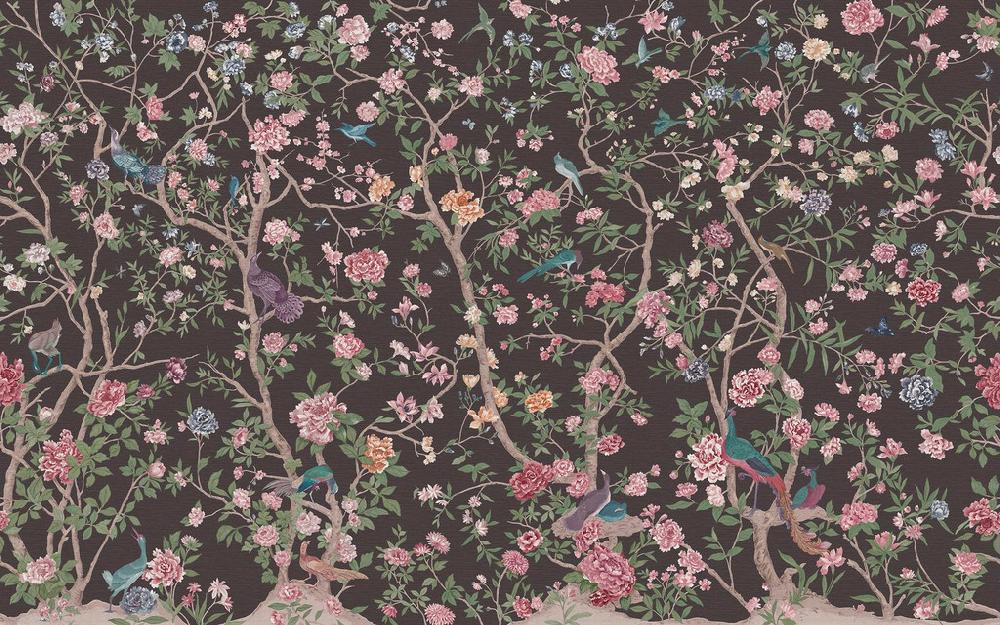 Graham & Brown Chinoiserie Charcoal Mural
