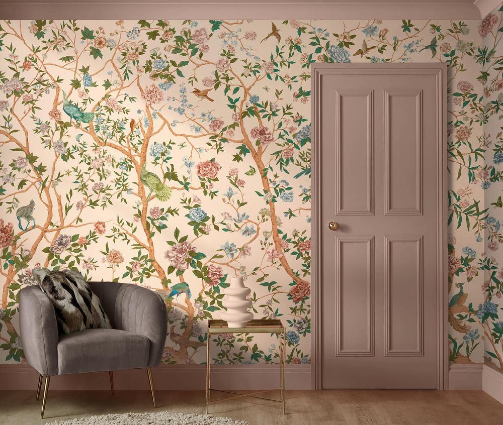 Graham & Brown Chinoiserie Neutral Mural