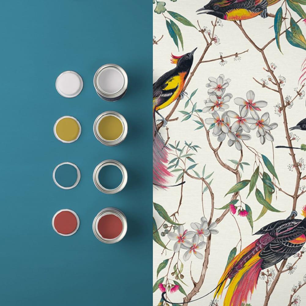 Graham & Brown Clavering Birds Day Wallpaper