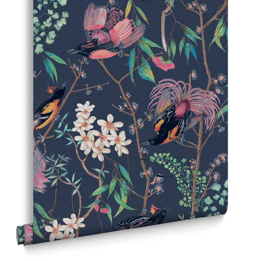 Graham & Brown Clavering Birds Night Wallpaper