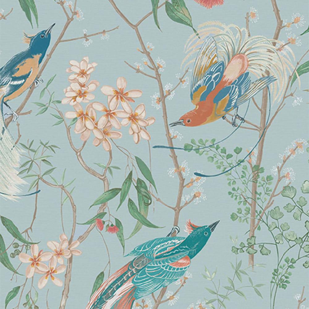Graham & Brown Clavering Birds Noon Sky Wallpaper