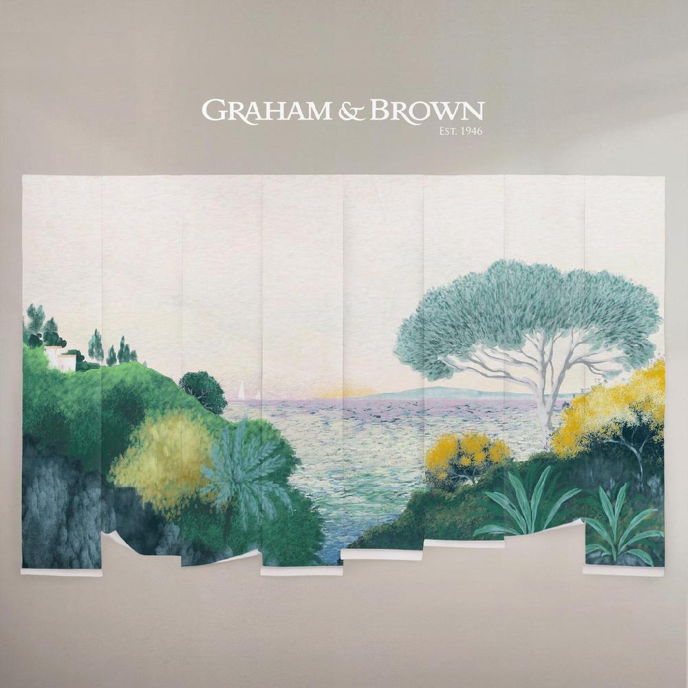 Graham & Brown Coastal Horizon Green Bespoke Mural