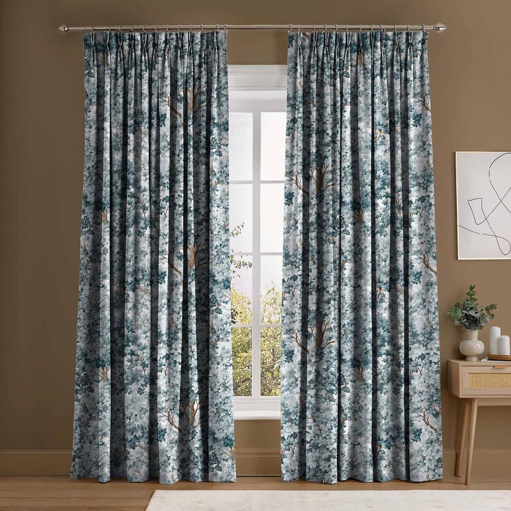 graham & brown Coppice Blue Curtains