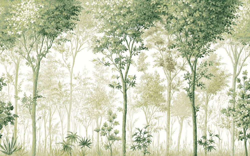Graham & Brown Coppice Forest Sage Bespoke Mural