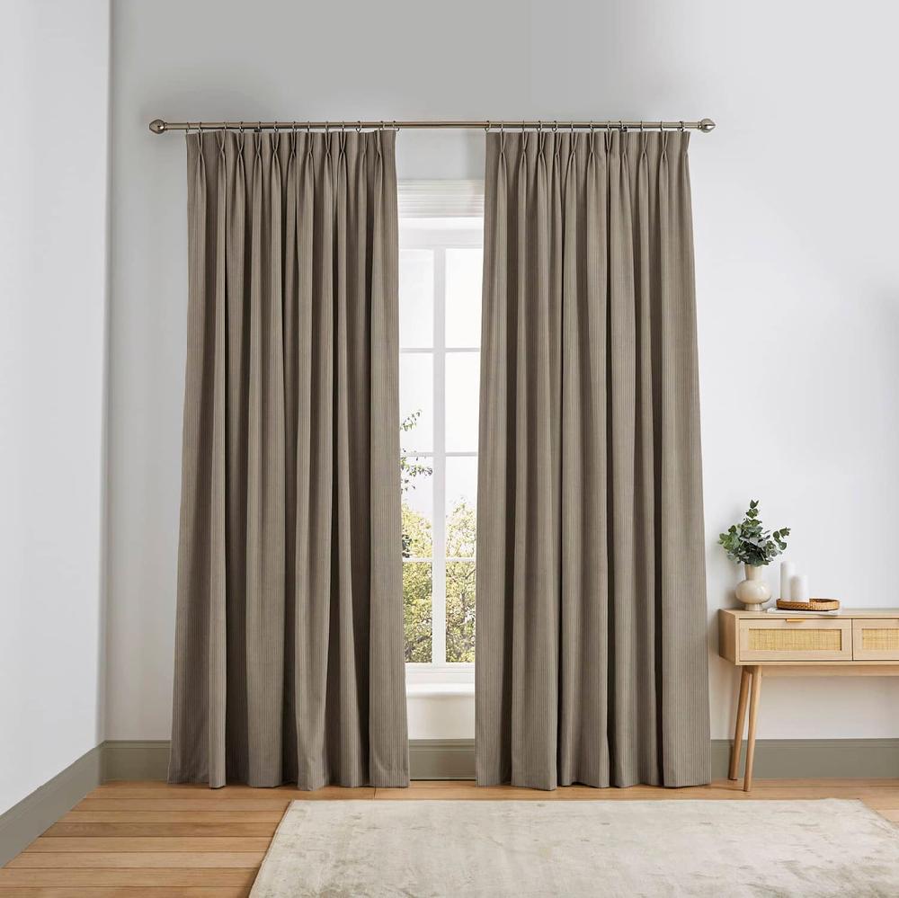 graham & brown Corduroy Warm Gray Curtain