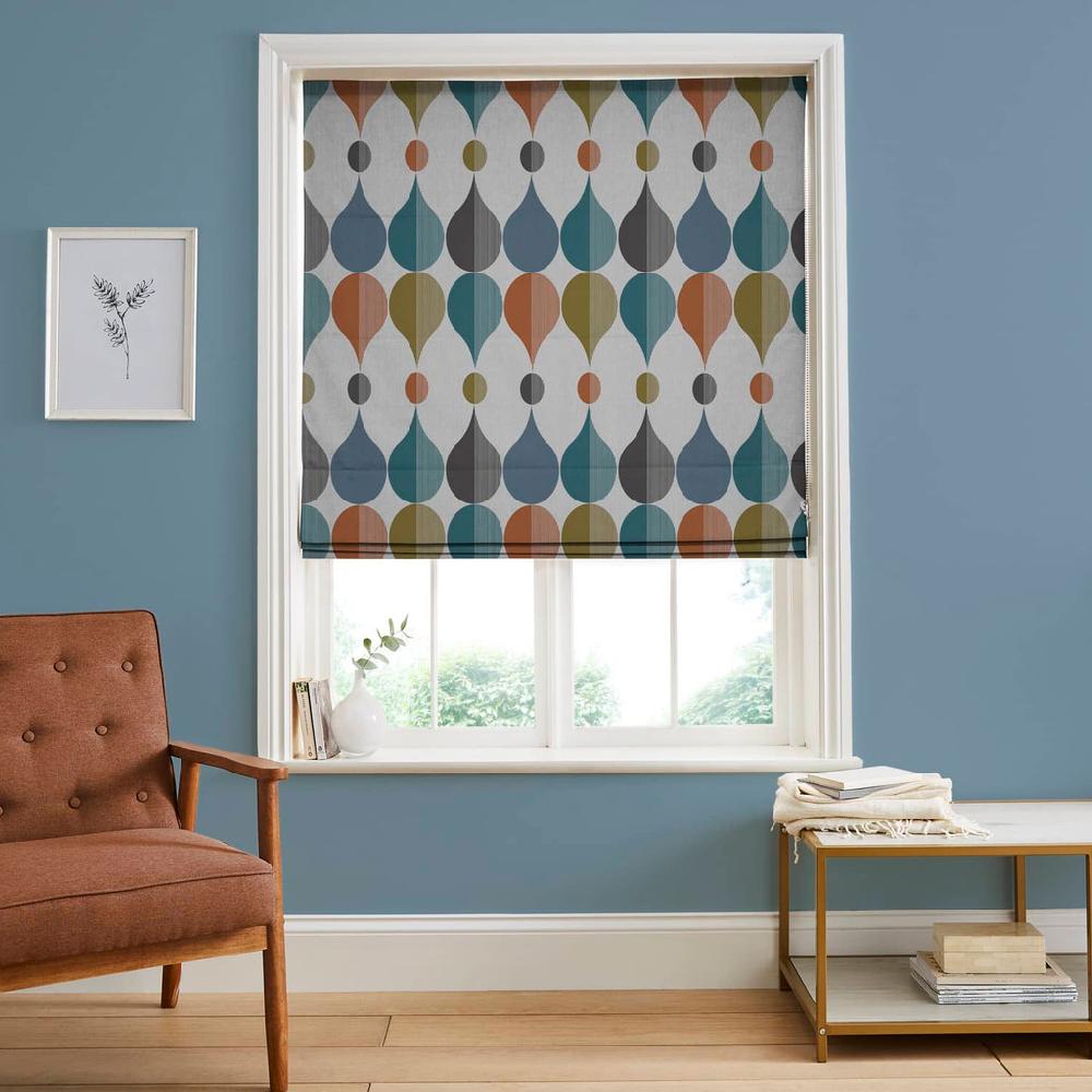 graham & brown Coronation Craze Carnival Roman Shade