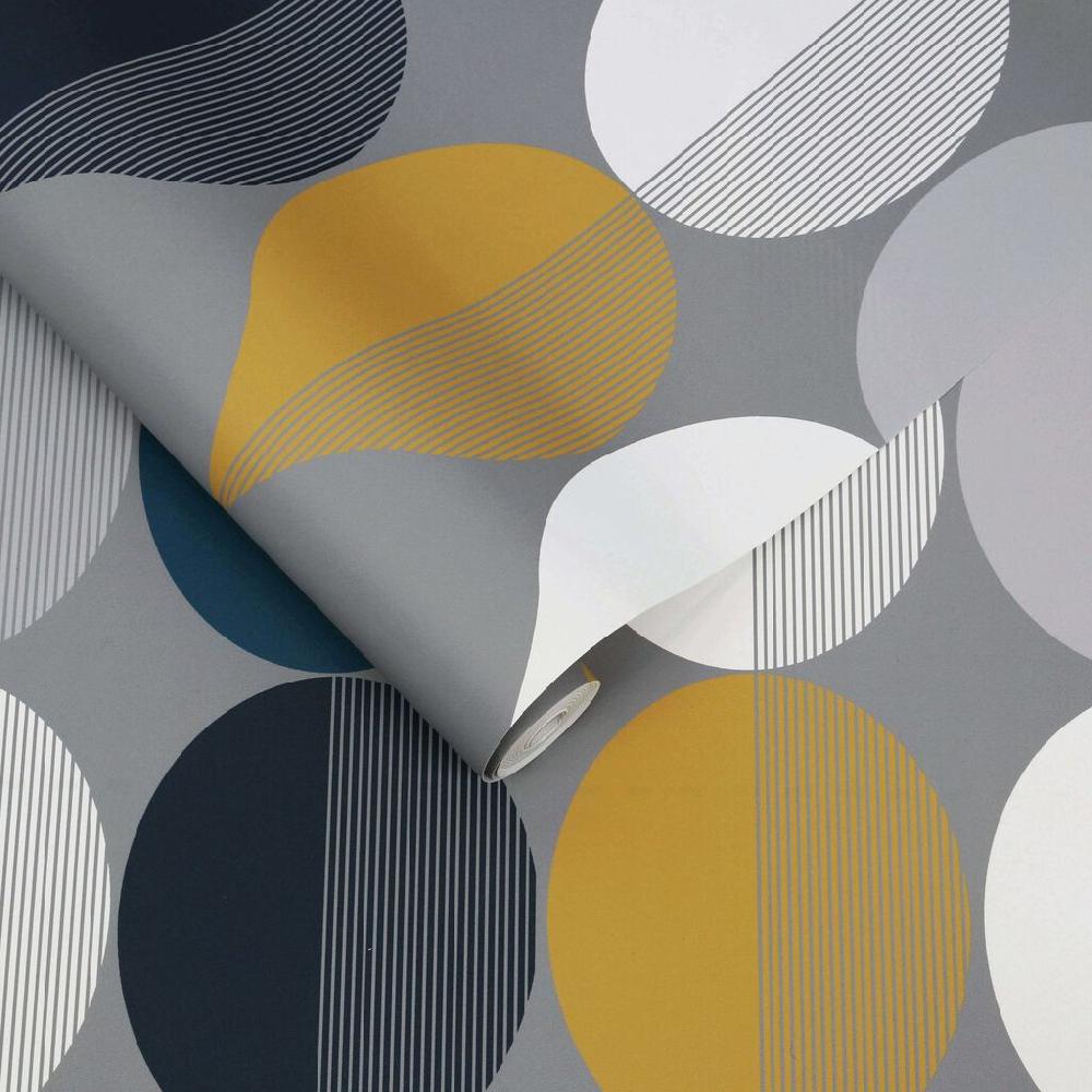 Graham & Brown Coronation Craze Slate Wallpaper