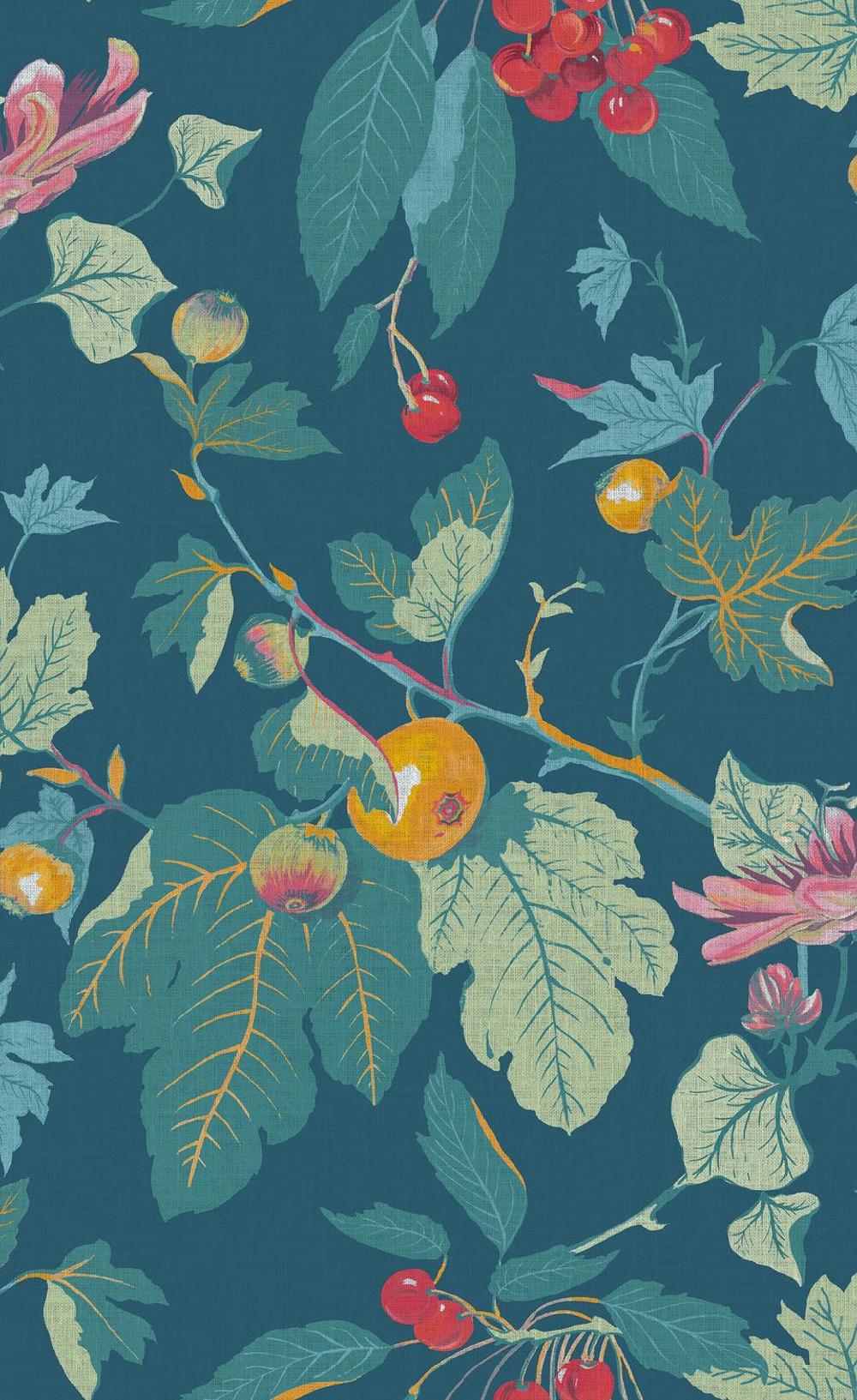 Graham & Brown Craftwork Trail Navy Wallpaper