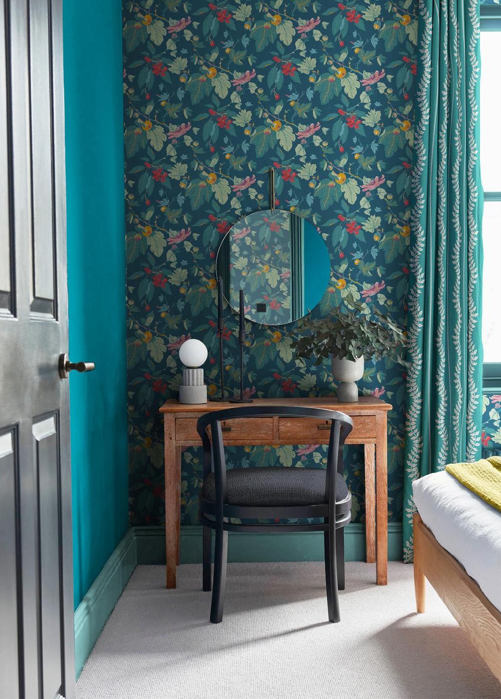 graham & brown Craftwork Trail Navy Wallpaper